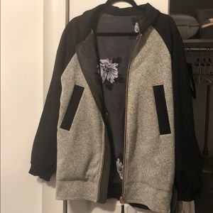 Lululemon Reversible Grey Varsity Jacket. Large